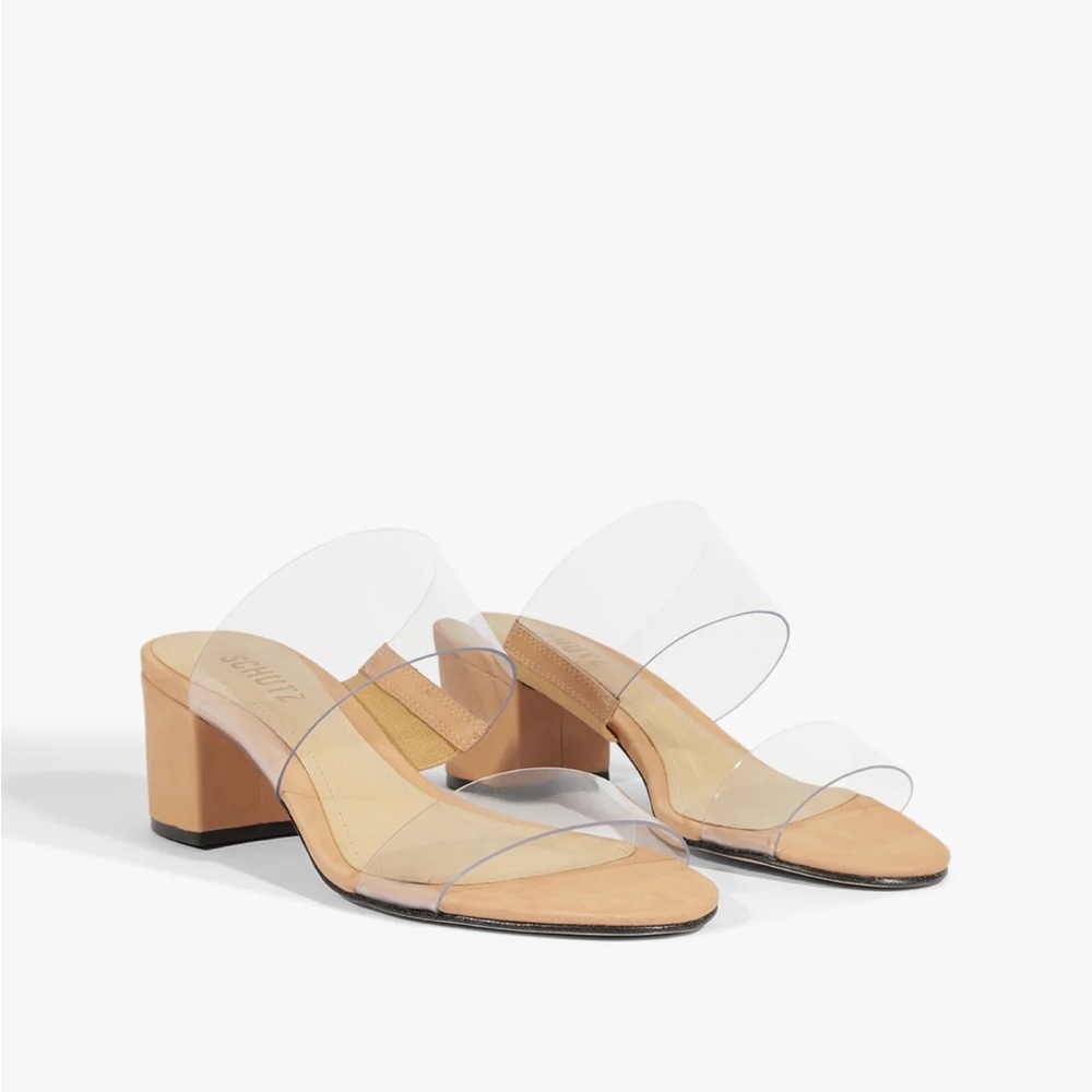 SCHUTZ Victorie Sandal with Clear Double Straps